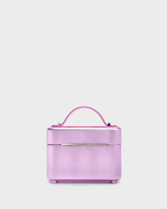 Venyx In Pink Metallic Leather back view