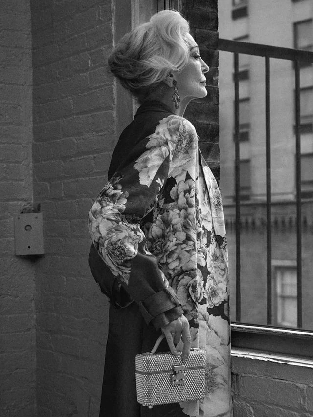Page from the April 2023 issue of Vogue Czechoslovakia magazine featuring: the Marina Raphael Venyx in Iridescent Crystal Handbag