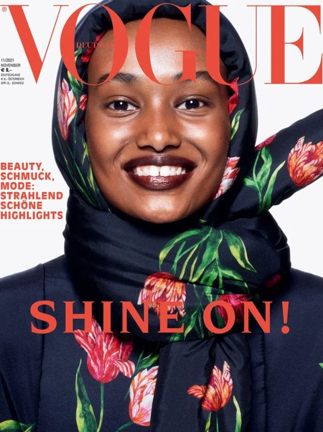 Cover of Vogue Germany magazine, November 2021 issue, luxury fashion feature