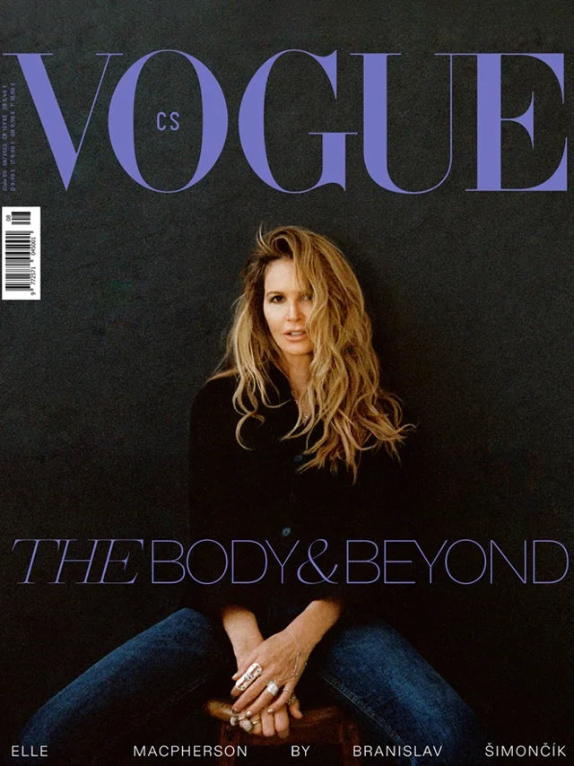 Cover of Vogue Czechoslovakia magazine, August 2023 issue, luxury fashion feature