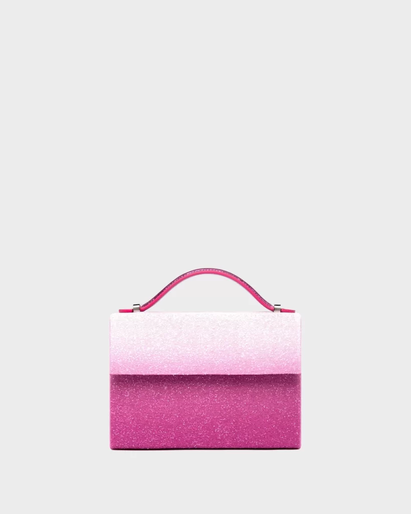 PANDORA IN PINK OMBRE CRYSTAL: DESIGNER MICRO MESSENGER BAG | MARINA ...