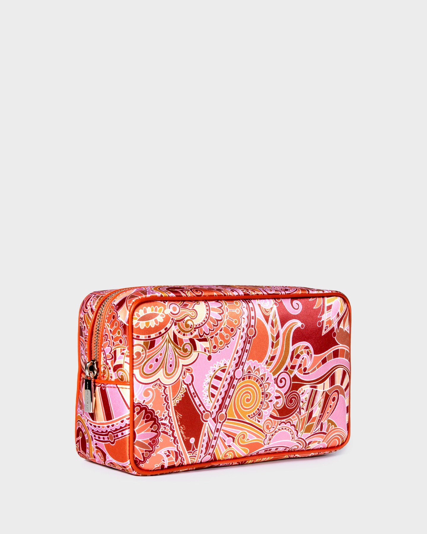 Vanity Case in Coral Medium - Marina Raphael: Designer Bags